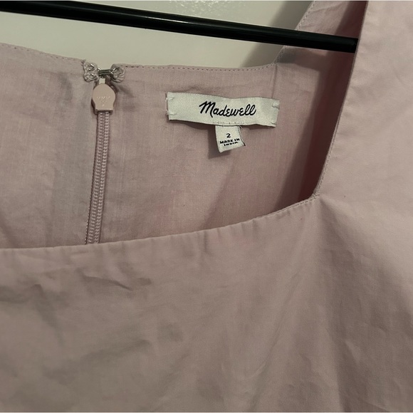 MADEWELL WOMEN'S POPLIN LIZZIE BABYDOLL DRESS - Picture 3 of 5